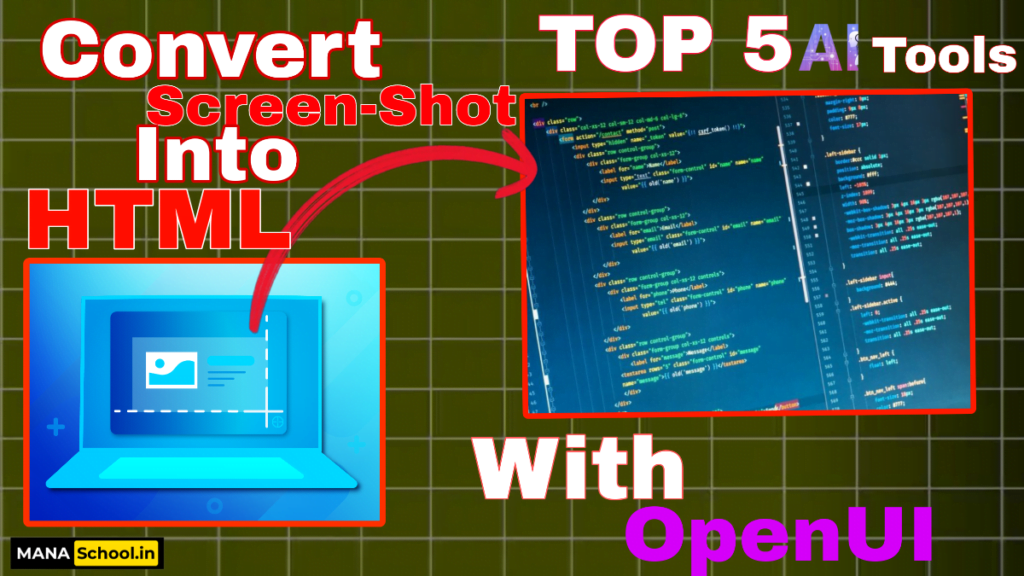 Screen Shot to HTML OpenUI - Unlock Seamless AI Integration with This Top AI Tools