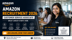Amazon Recruitment 2026: Customer Service Associate Jobs for Freshers