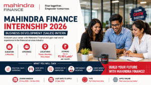 Mahindra Finance Internship 2026
